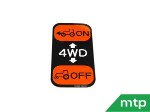 Sticker 4WD on/of Yanmar SA