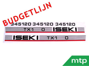 Motorkapstickers Iseki TX - budgetlijn