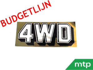 Motorkapsticker 4WD