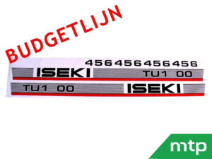 Motorkapstickers Iseki TU - budgetlijn