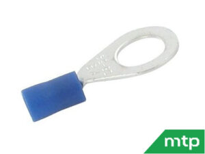 Set van 6 oogkabelschoenen blauw
