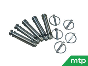 Set van 5 topstangpennen en 5 borgclips