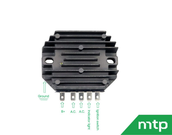 Spanningsregelaar Yanmar /John Deere/Iseki TM/THS - Afbeelding 3