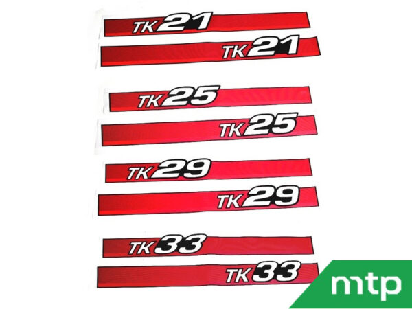 Motorkapstickers Iseki TK