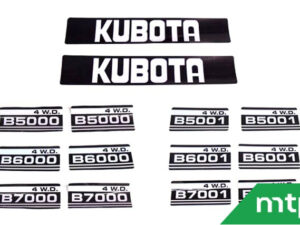 Motorkapstickers Kubota B