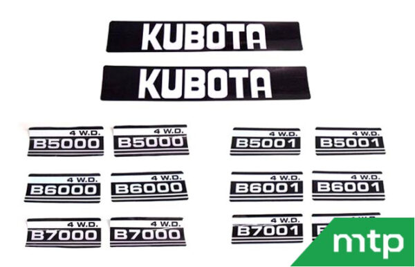 Motorkapstickers Kubota B