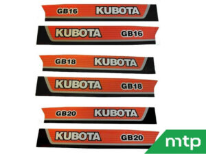Motorkapstickers Kubota GB
