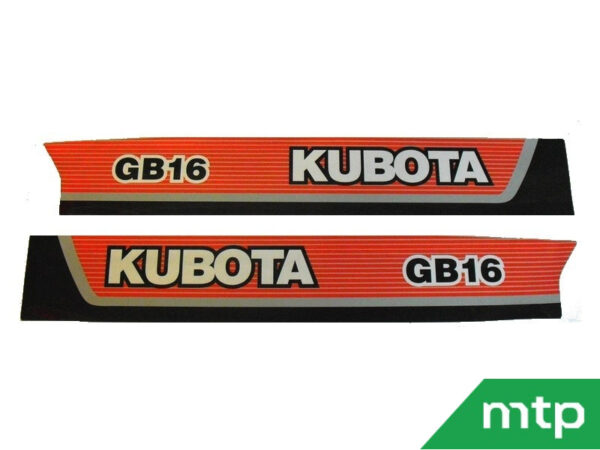 Motorkapstickers Kubota GB - Afbeelding 2