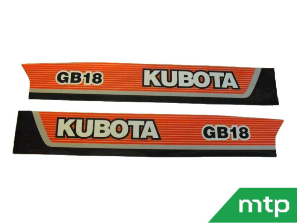 Motorkapstickers Kubota GB - Afbeelding 3