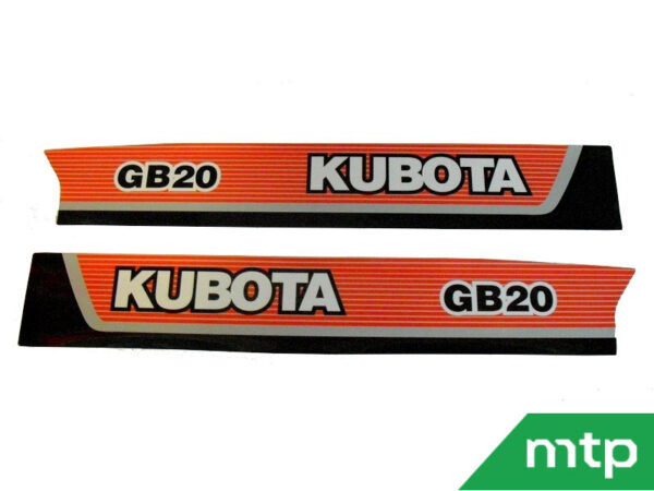Motorkapstickers Kubota GB - Afbeelding 4