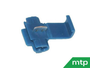 Set van 6 aftakklemmen blauw