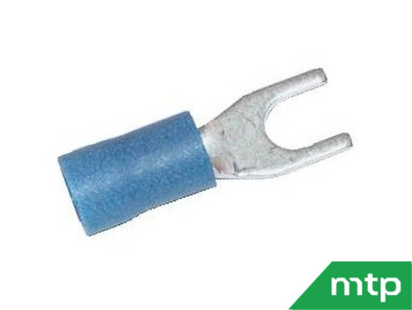 Set van 6 vorkkabelschoenen blauw