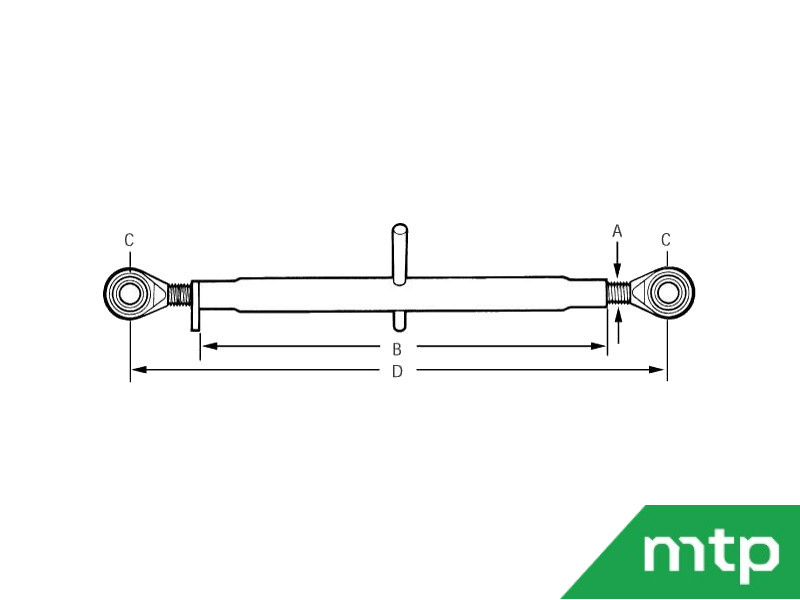 Topstang 570/720 mm cat 1 - Afbeelding 3